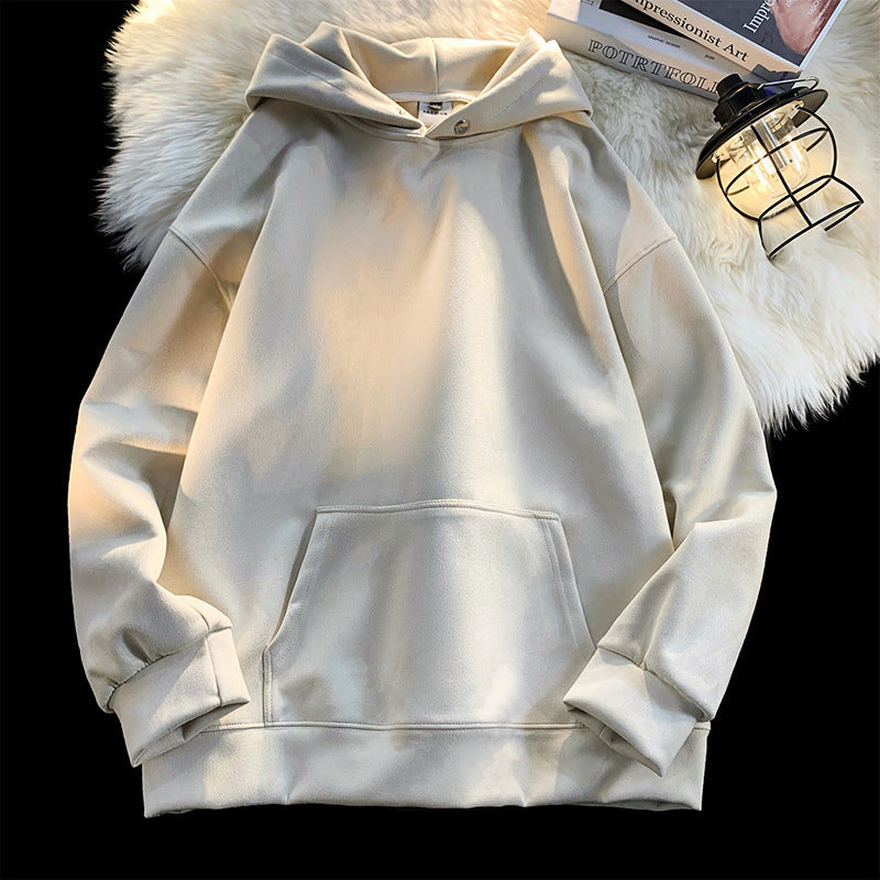 Damen pull à capuche confortable au look velours moderne Berg-Feldt