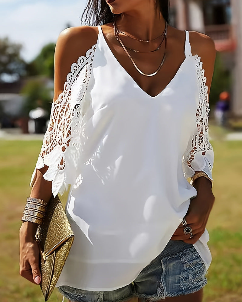 Off-Shoulder Spitzenbluse von berg-feldt