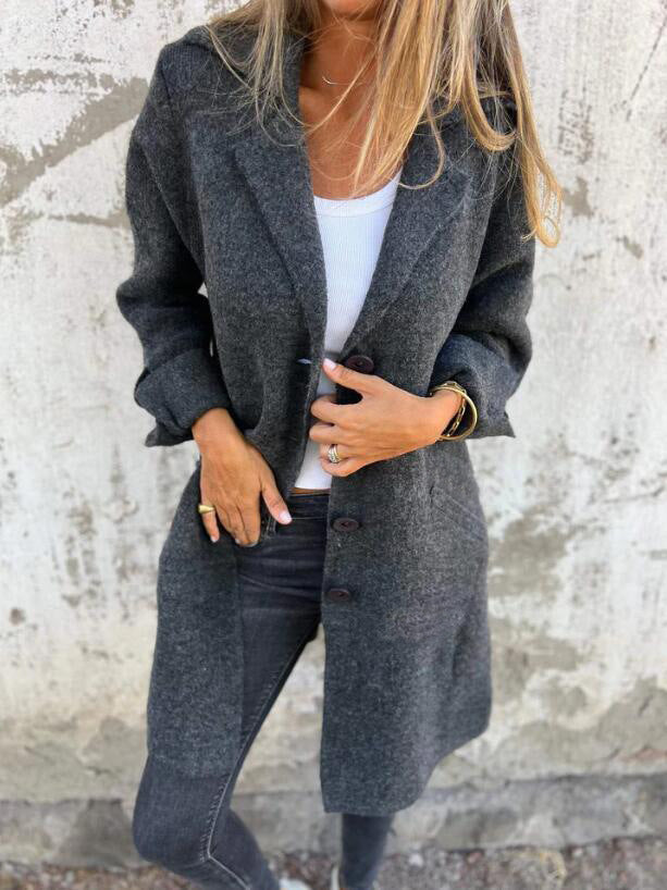 Manteau en laine Berg-Feldt pour femme, grande taille, élégant
