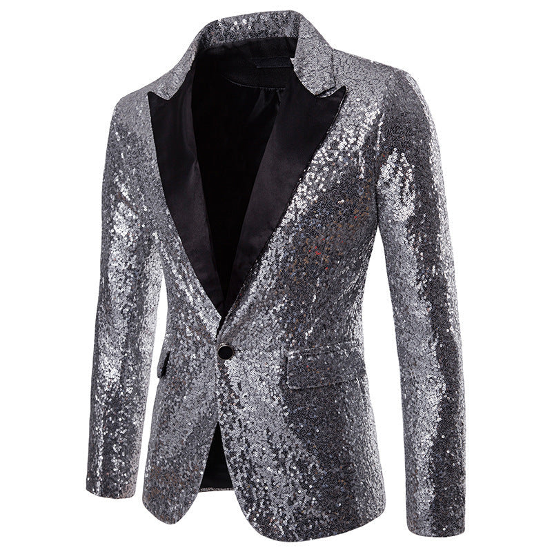 Herren Funktionsblazer mit Pailletten und klassischem Revers Berg-Feldt