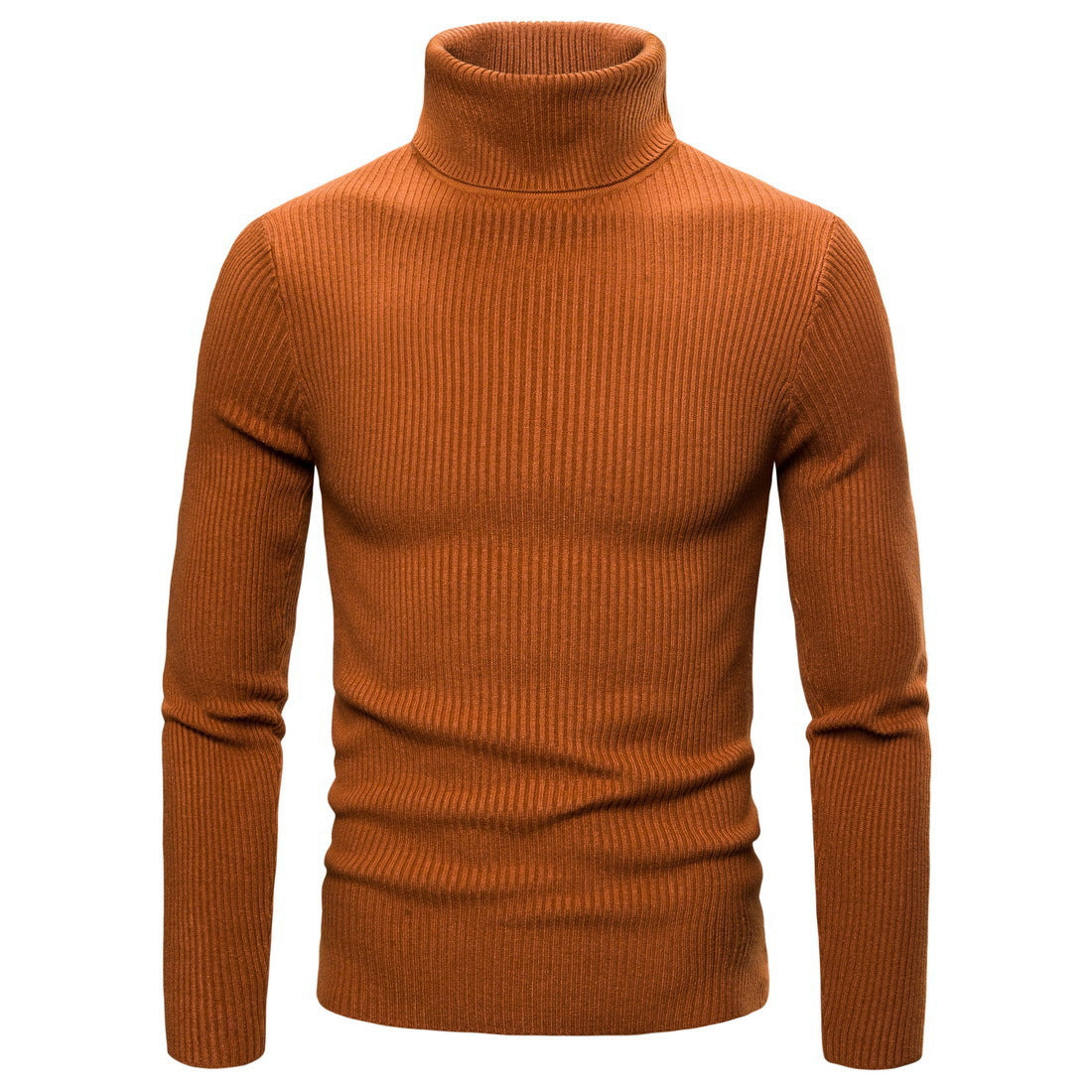 Herren Stehkragen Pullover aus feiner Rippenstrick Berg-Feldt