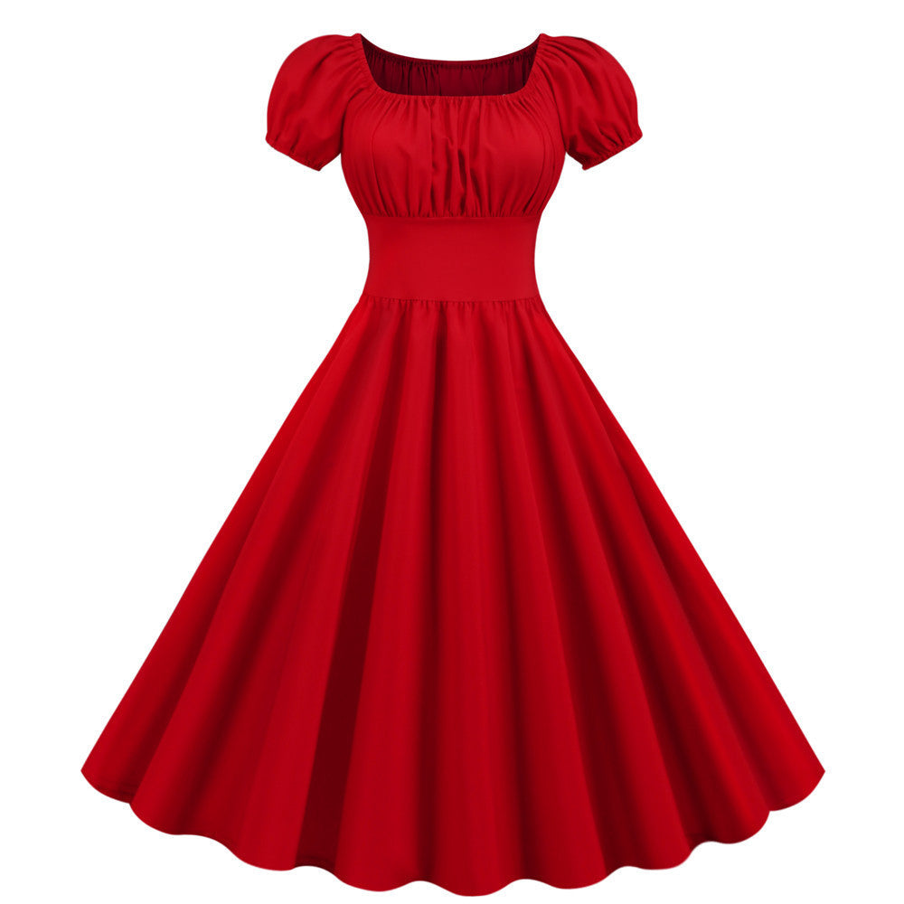 Robe trapèze femme avec manches bouffantes et taille cintrée Berg-Feldt