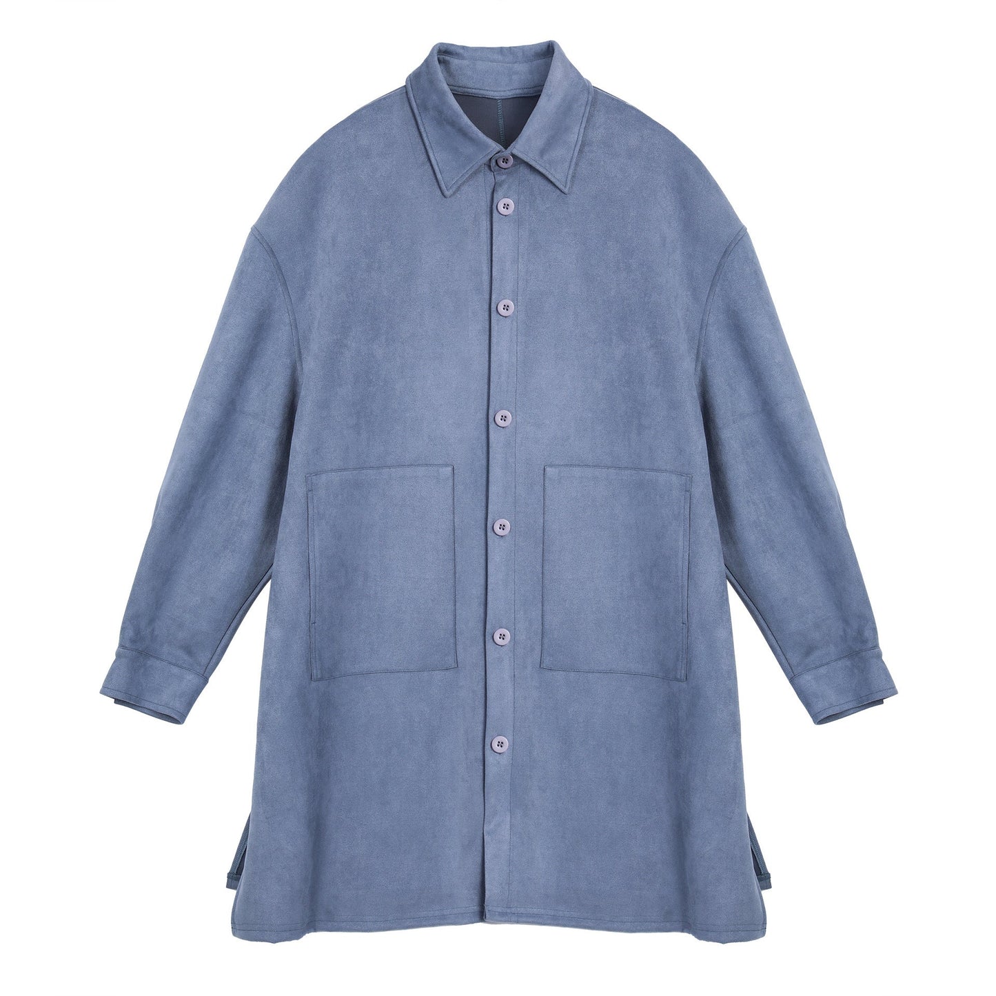 Veste chemise oversize en daim doux avec grandes poches pour femme Berg-Feldt