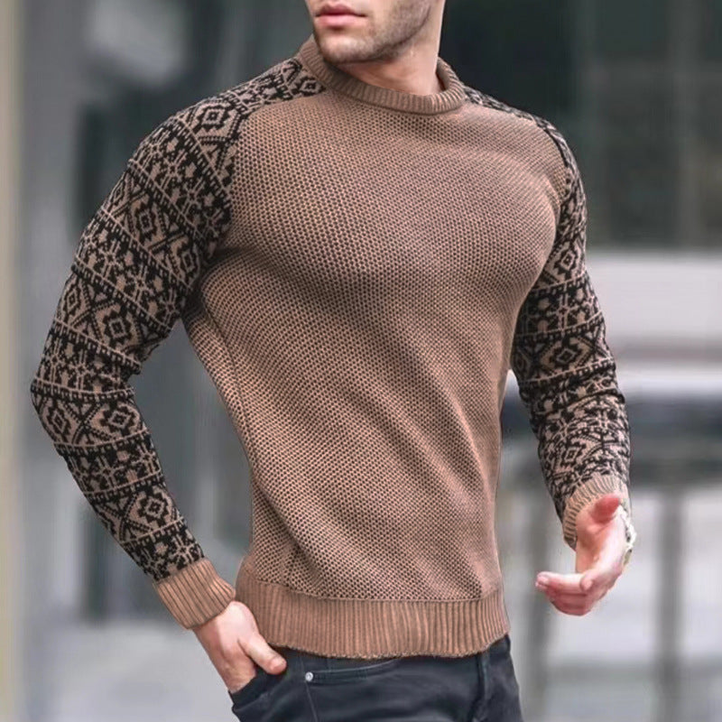 Herren Strickpullover mit grafischem Muster Berg-Feldt