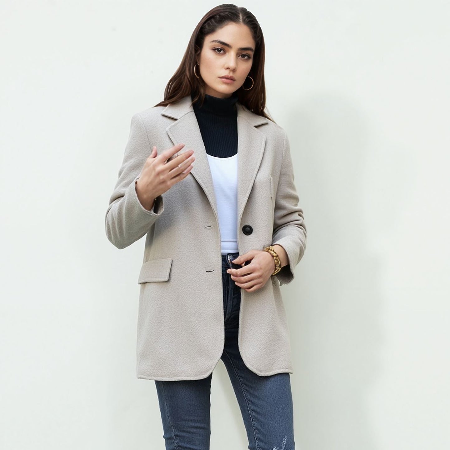 Damen élégant blazer souple avec coupe cintrée Berg-Feldt