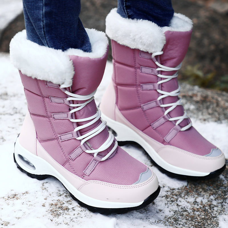 Berg-Feldt | Stiefel - Schaft Bis Zur Mitte Der Wade - Schnürverschluss - Luftpolster