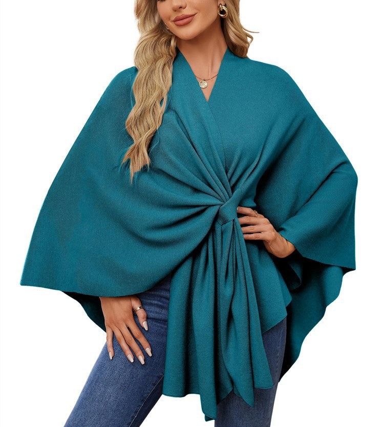 Pull-over cache-cœur élégant pour femme à coupe asymétrique Berg-Feldt