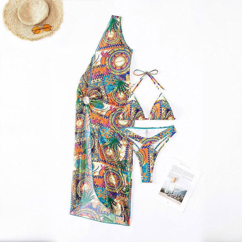 Bikini et robe longue colorée par berg-feldt pour femme