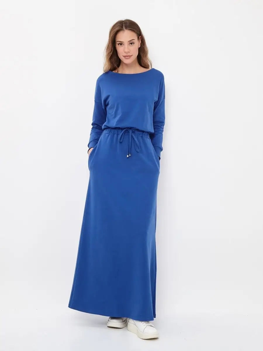 Leichtes Maxikleid für Damen mit Kordelzug von berg-feldt