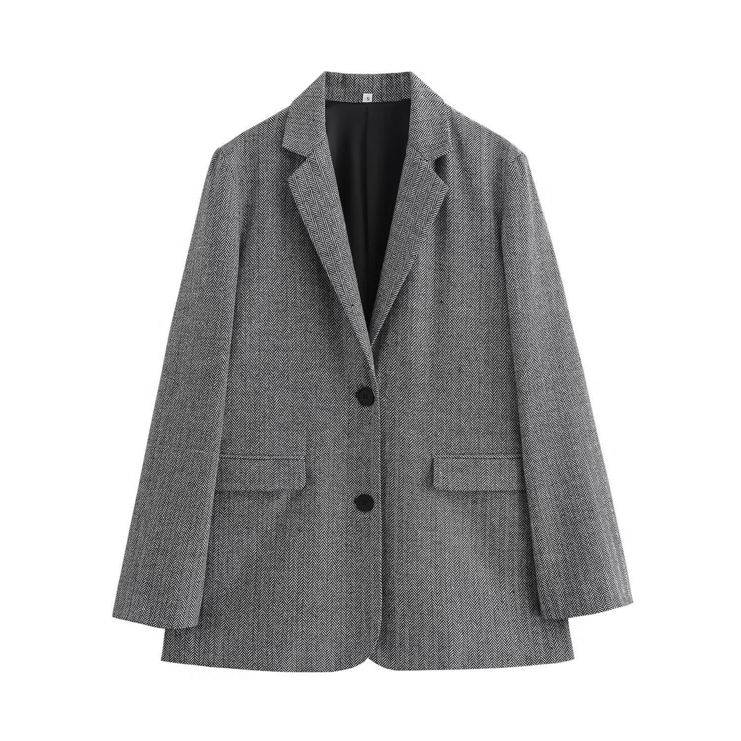 Veste-blazer Berg-Feldt pour femme à motif pied-de-poule