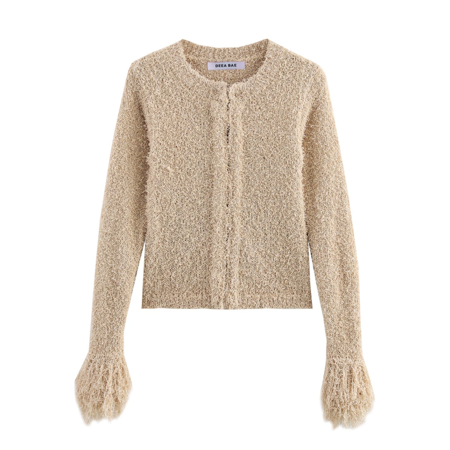 Gestrickter Cardigan für Damen von berg-feldt mit Fransenärmeln