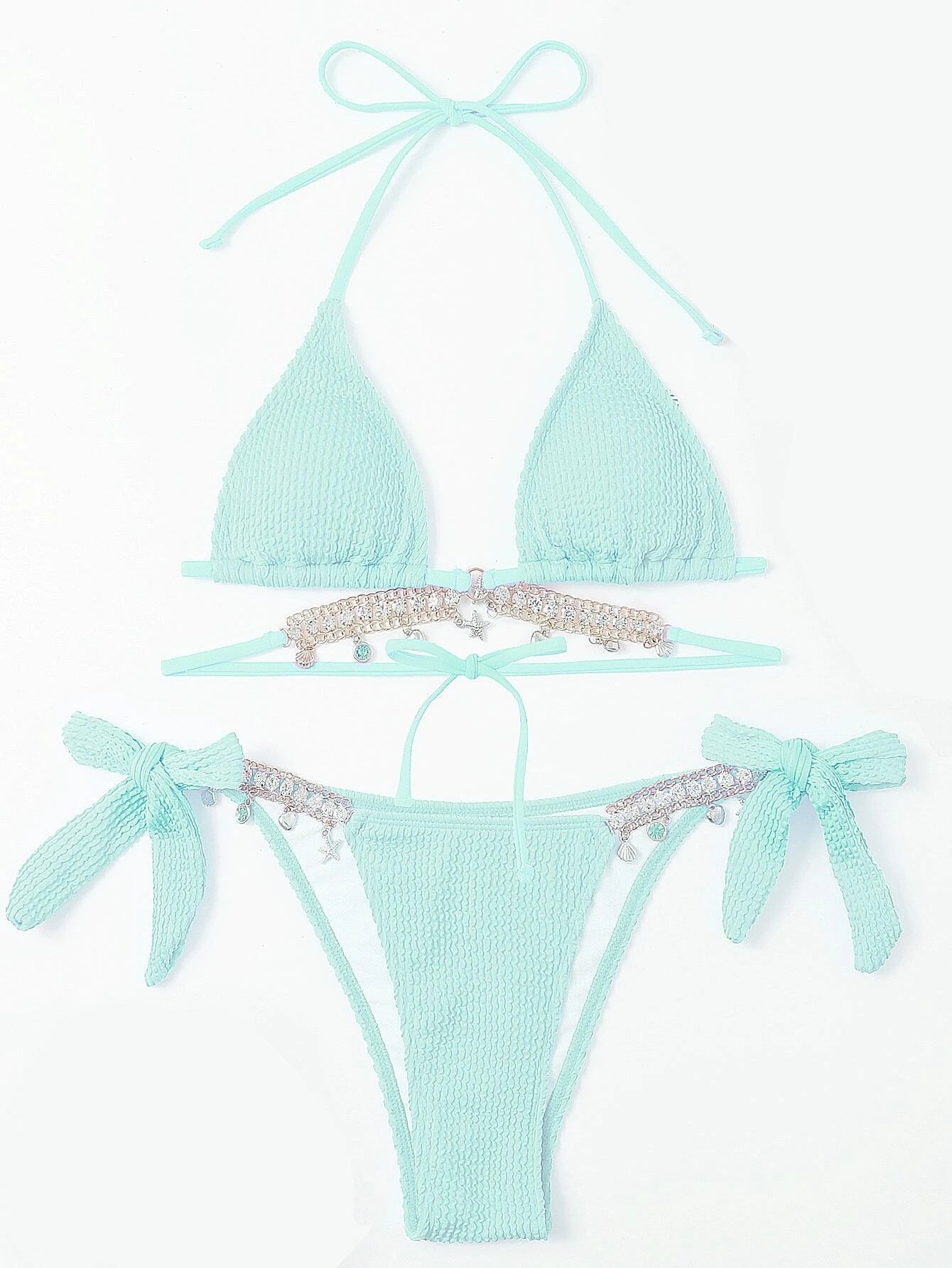 Ensemble bikini pour femme avec accents scintillants et bretelles réglables par berg-feldt
