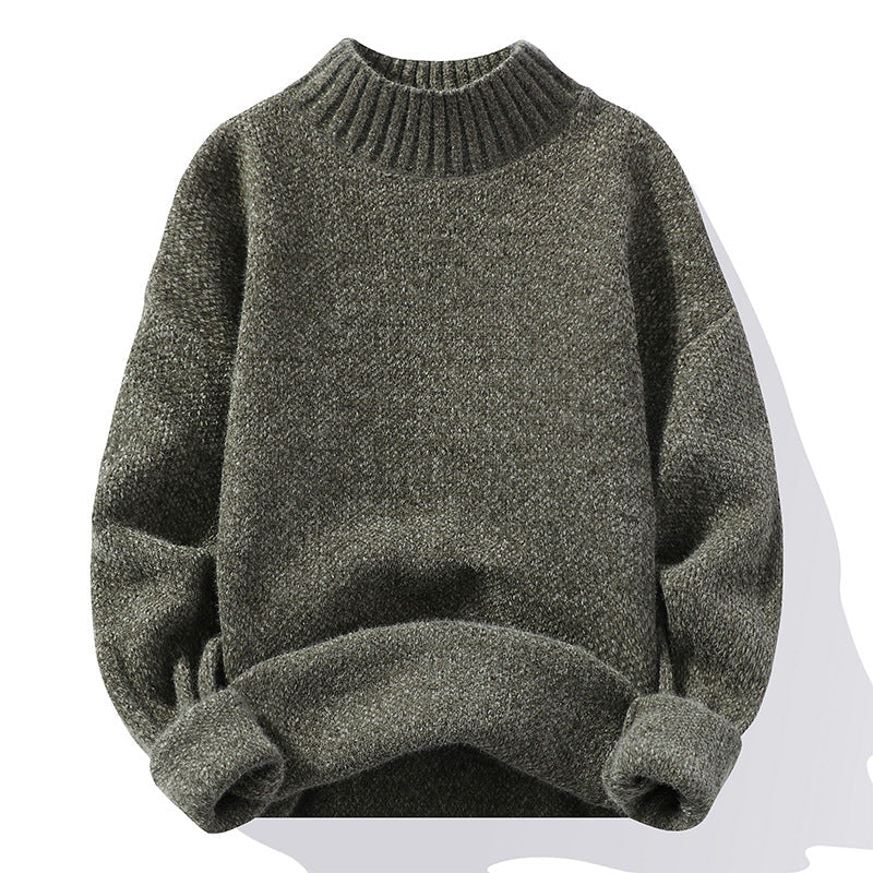 Pull en maille côtelée pour femme, col montant et coupe décontractée Berg-Feldt