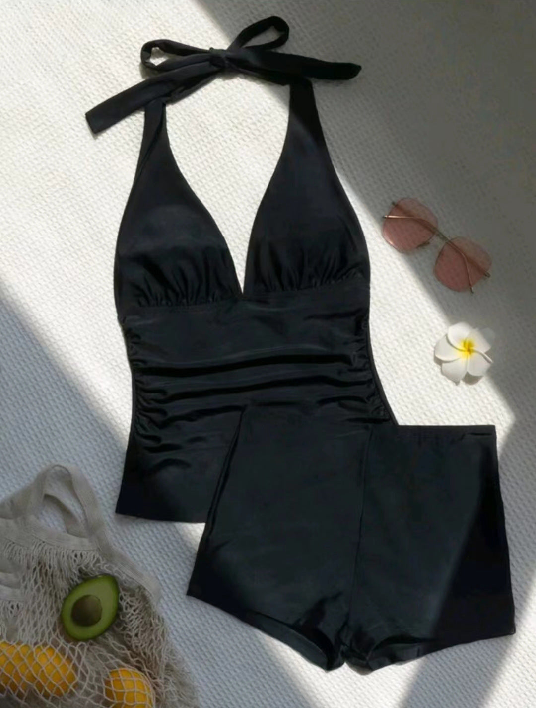 Maillot de bain femme Berg-Feldt avec licou et short taille haute