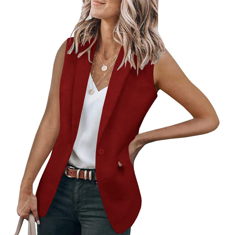 Blazer sans manches pour femme avec poches modernes Berg-Feldt