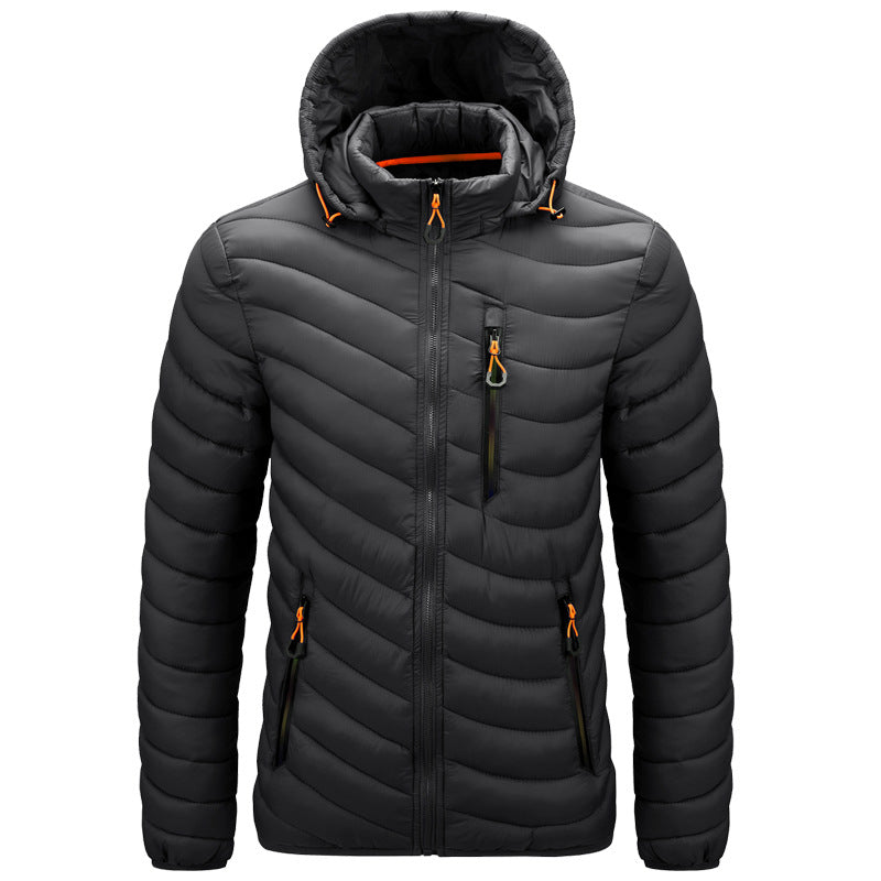 Berg-Feldt | Gesteppte leichte Herrenjacke mit Kapuze