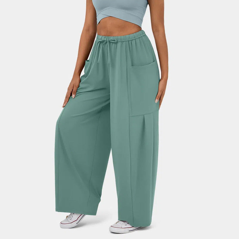 Bequeme Damenhose mit tiefen Seitentaschen und elastischem Bund von berg-feldt