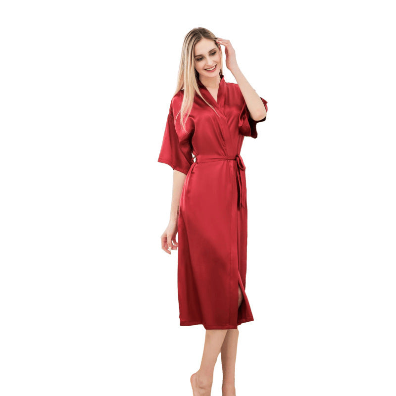 Robe de Chambre en Satin Luxueux pour Femme Berg-Feldt