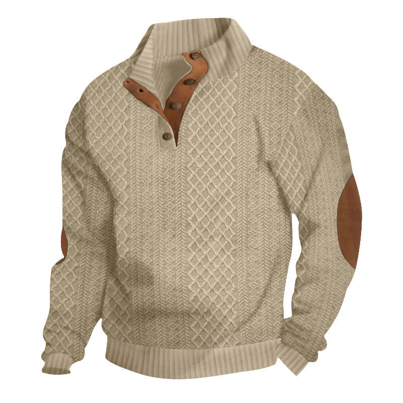 Damen-pull tricoté décontracté avec col structuré Appliqués Berg-Feldt