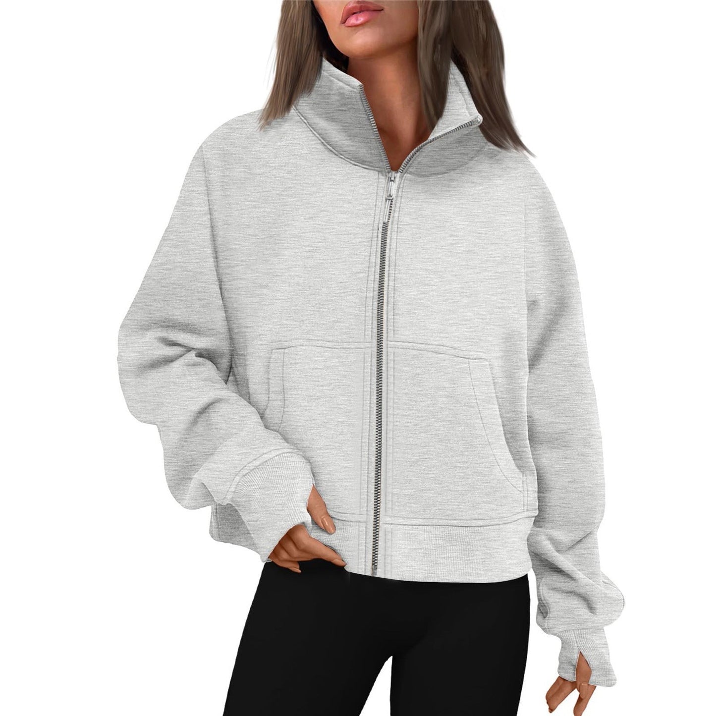 Veste polaire confortable pour femme avec col montant Berg-Feldt