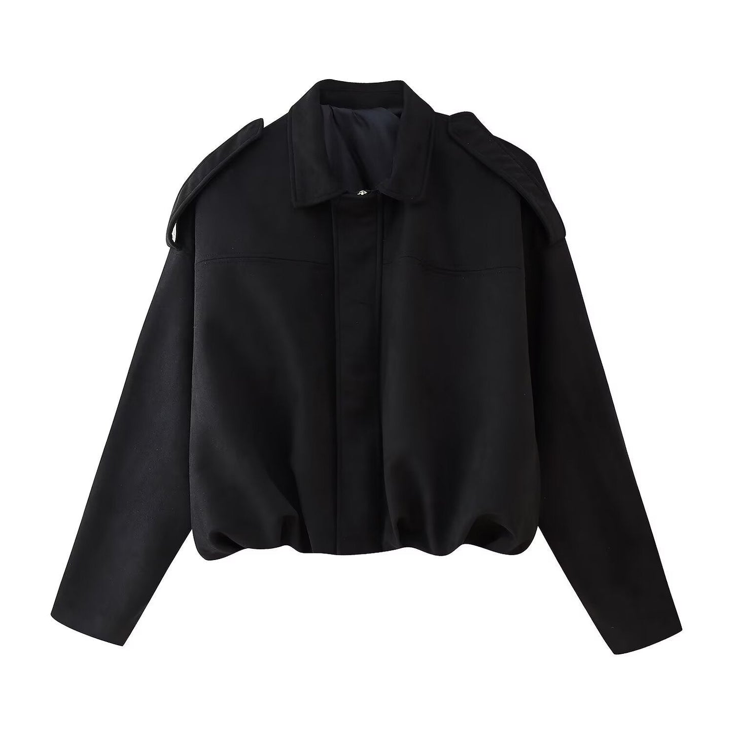 Strukturierte Schulter-Jacke aus Wildleder von berg-feldt für Damen