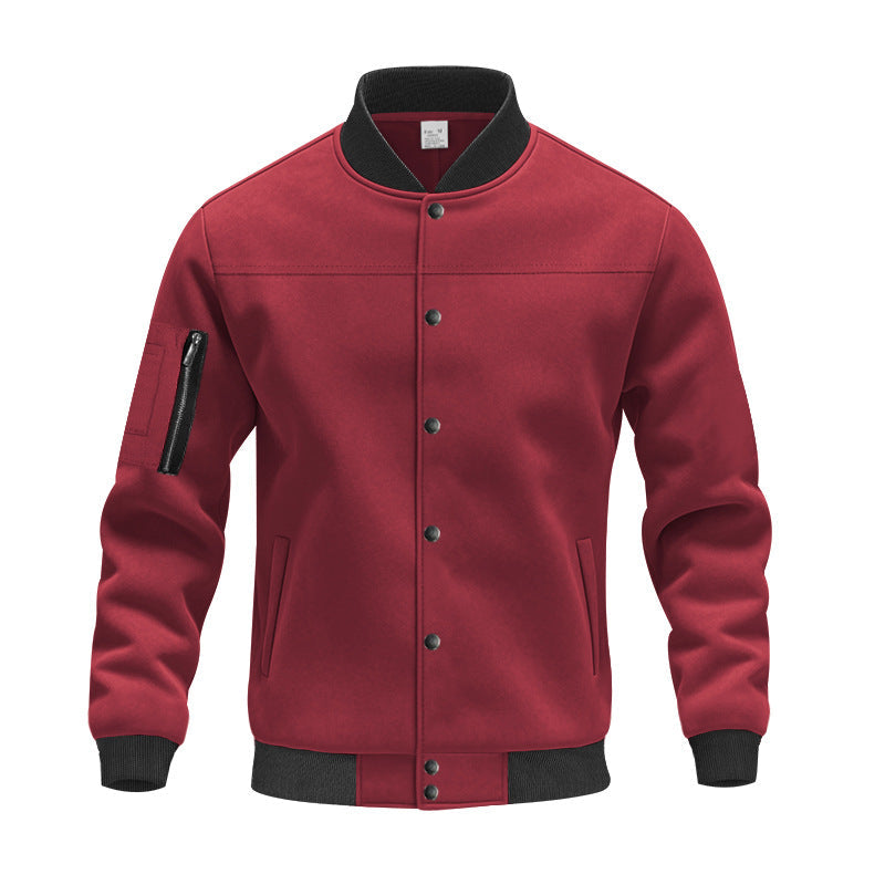 Blouson universitaire élégant pour hommes avec poches zippées pratiques et poignets élastiques Berg-Feldt