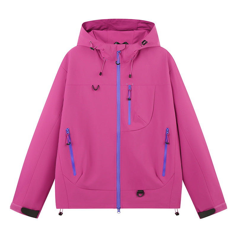 Veste de sport d’extérieur imperméable pour femme avec capuche réglable Berg-Feldt
