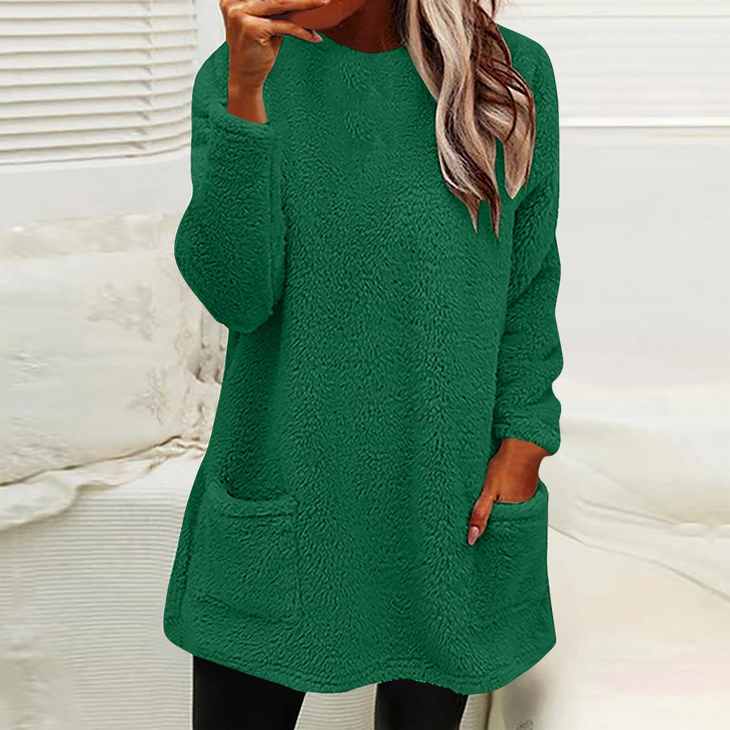 Polaire douillette pour femme avec poches pratiques et coupe ample Berg-Feldt