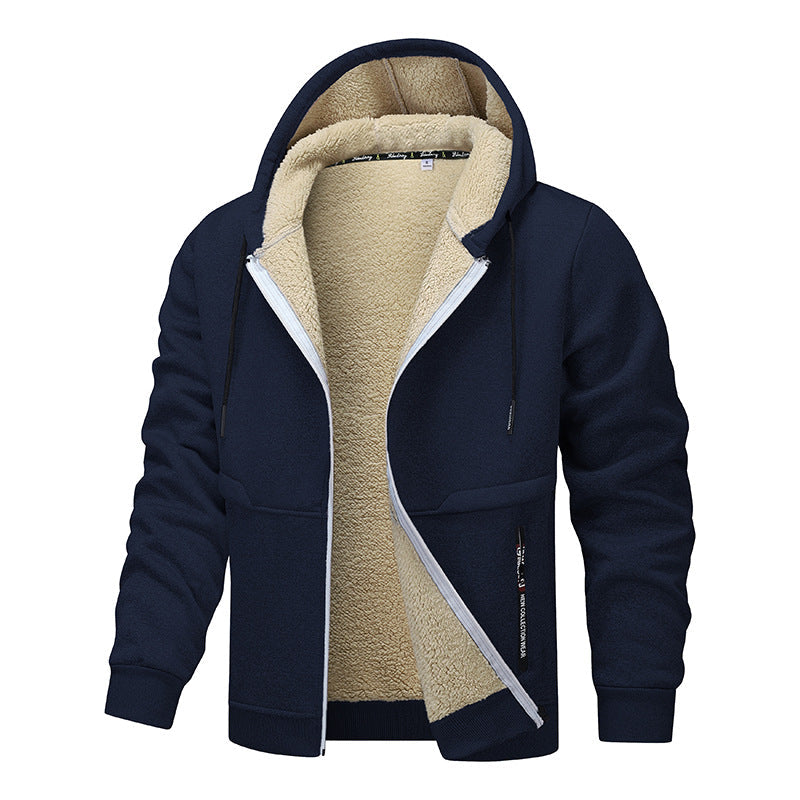 Herren warme Fleecejacke mit funktionalem Schnitt Berg-Feldt
