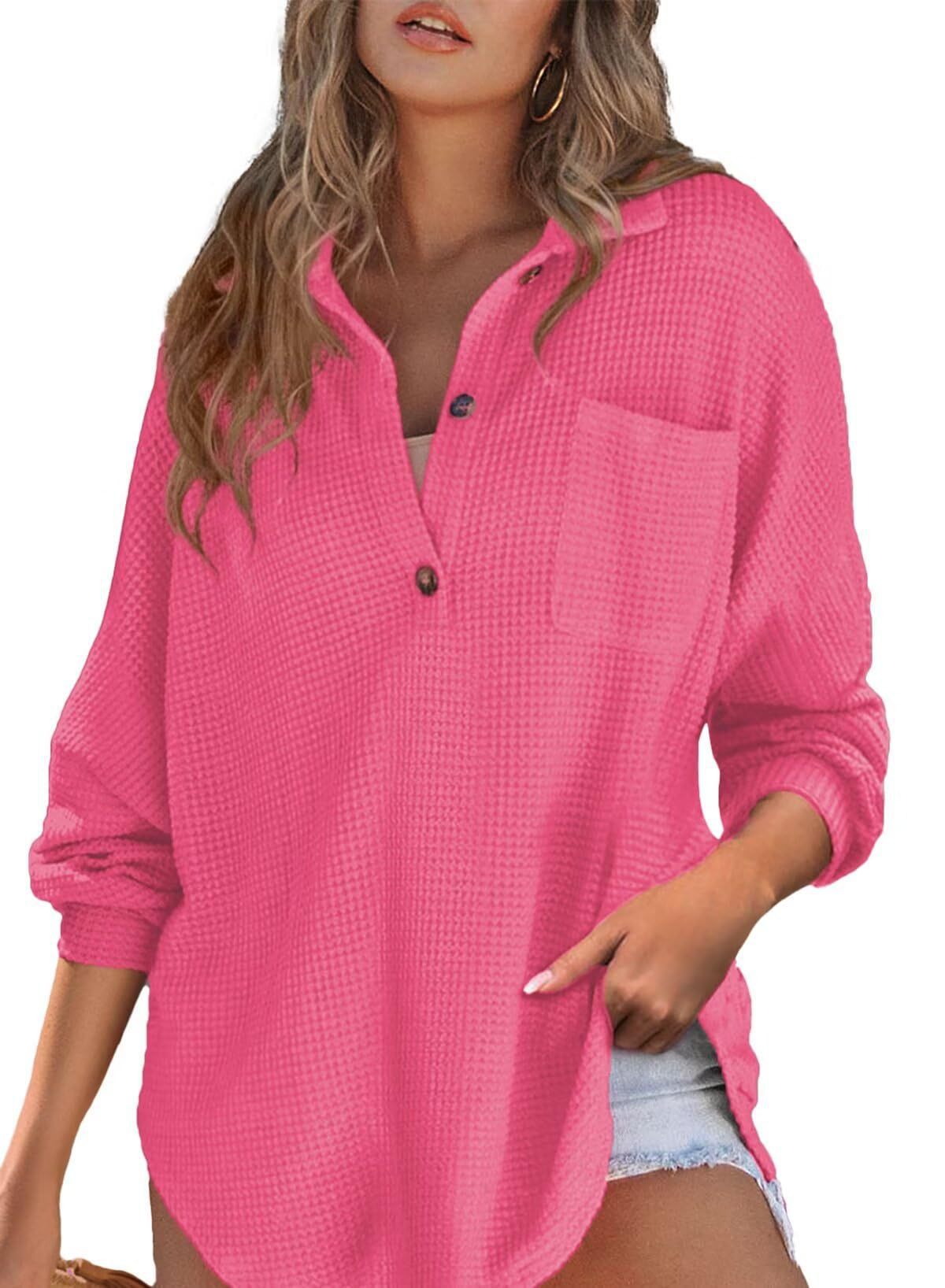 Blouse légère en tissu gaufré pour femme avec poche poitrine et boutons de berg-feldt