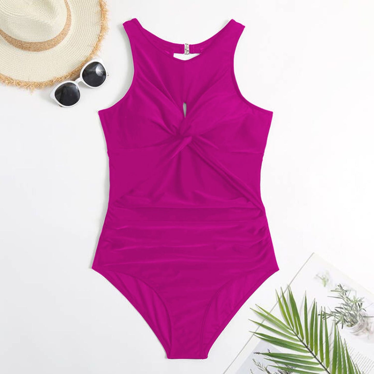 Maillot de bain femme berg-feldt avec maintien élevé et devant torsadé