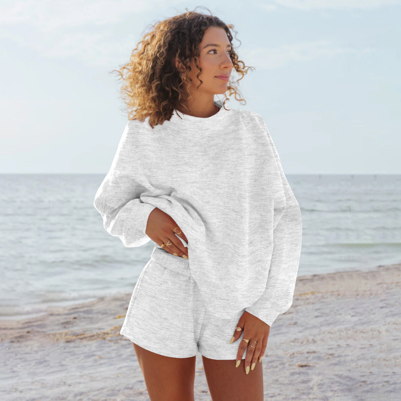 Sweat-shirt oversize à manches raglan Berg-Feldt pour femme