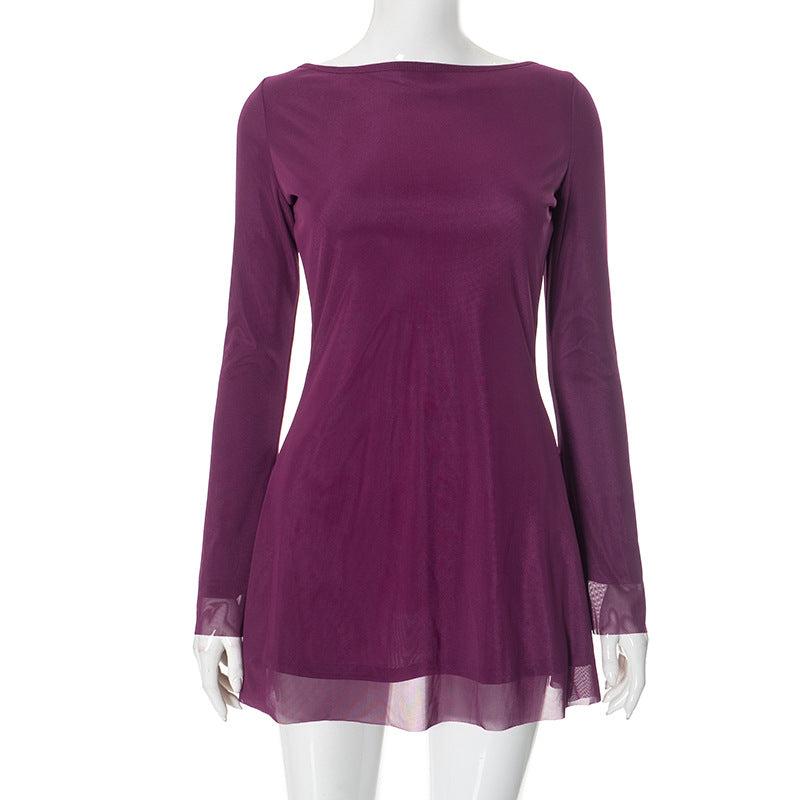 Elegantes Mini-Kleid mit langen Ärmeln von berg-feldt für Damen