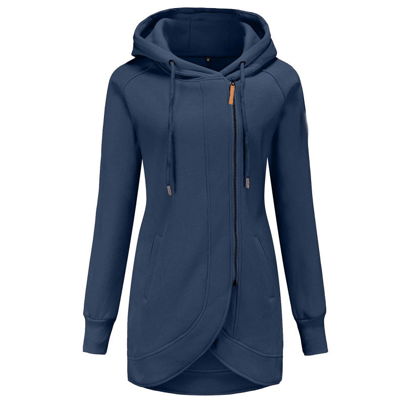 Manteau à capuche décontracté asymétrique pour femme Berg-Feldt