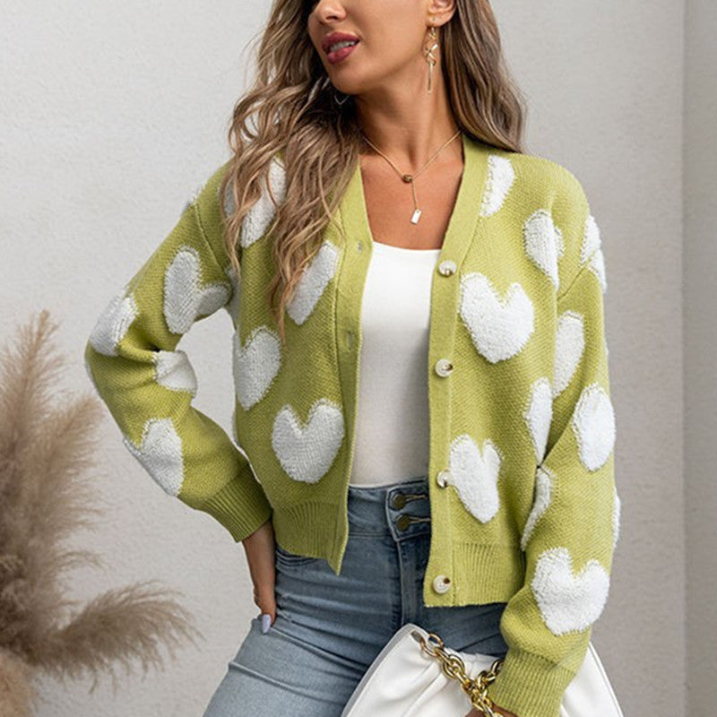 Cardigan femme motif cœur Berg-Feldt