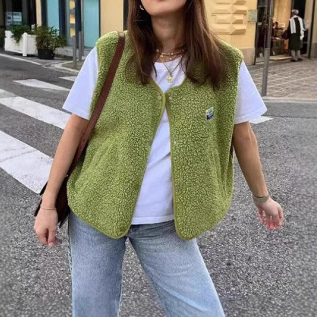 Women's fashionable waistcoat with fleece lining and practical pockets Berg-Feldt