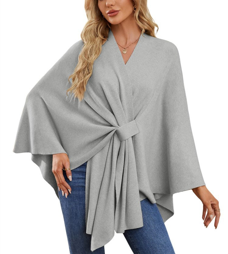 Pull-over cache-cœur élégant pour femme à coupe asymétrique Berg-Feldt