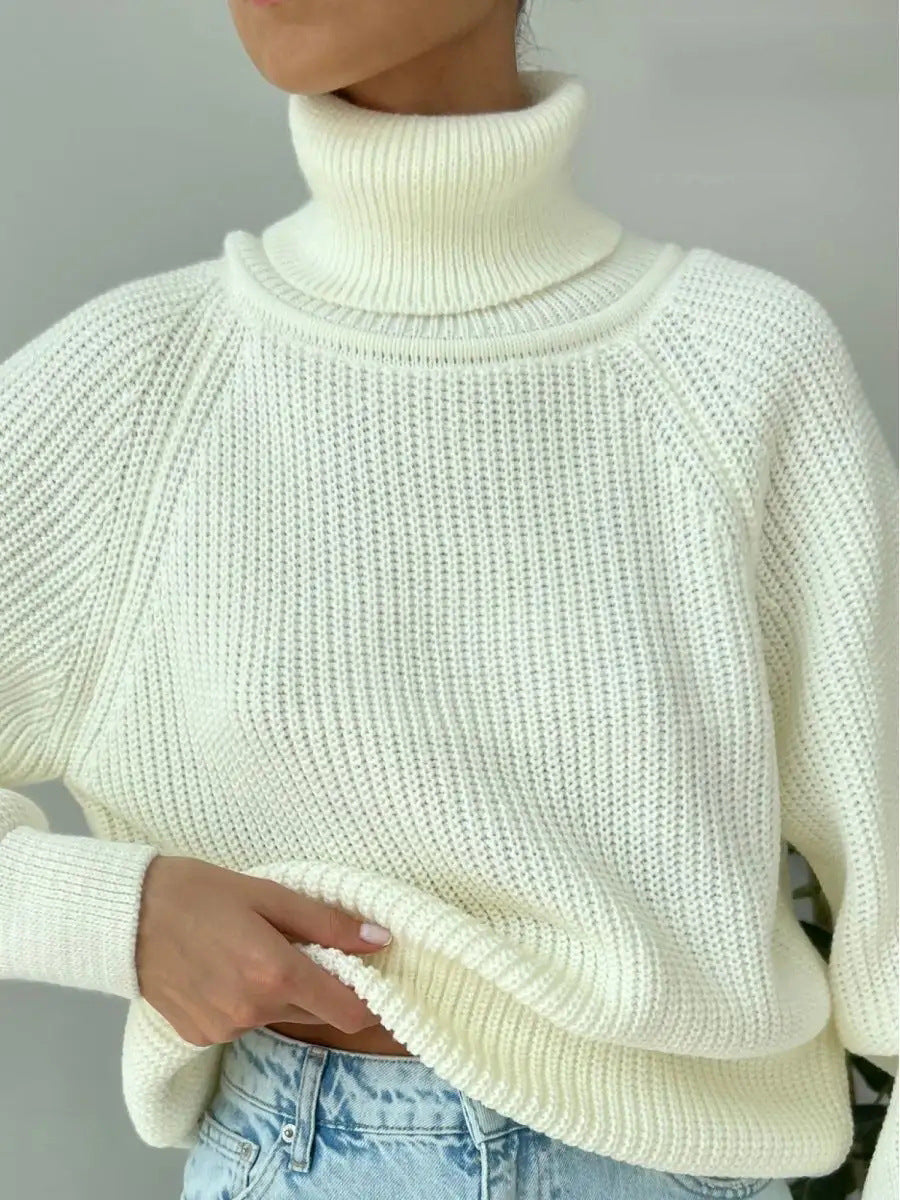 Pull femme à col montant Berg-Feldt