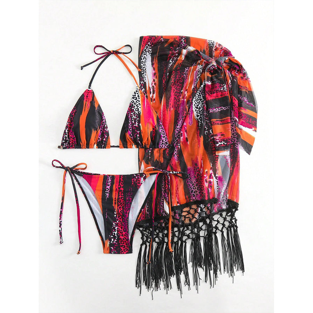 Ensemble bikini avec jupe à franges berg-feldt pour femme
