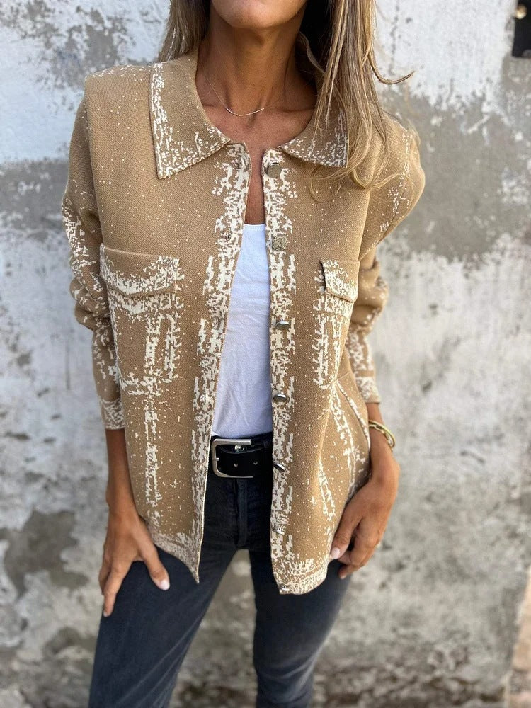 Berg-Feldt | Veste en tricot à revers et boutons métalliques