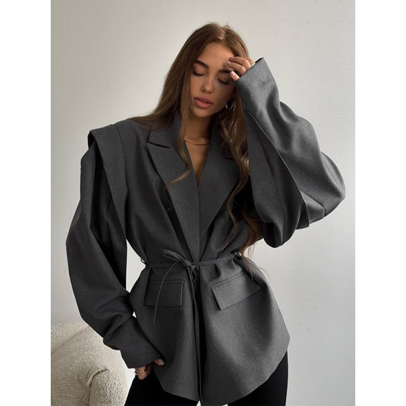 Blazer oversize femme élégant avec ceinture Berg-Feldt