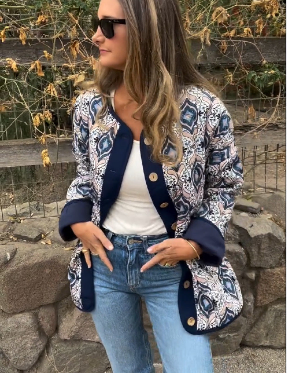 Damenblouson tendance style ethnique Berg-Feldt