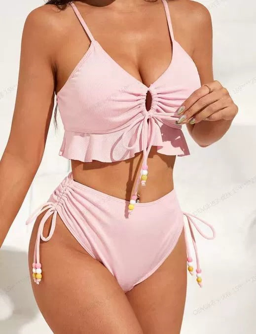 Ensemble de bikini taille haute à volants Berg-Feldt pour femme 1750840002