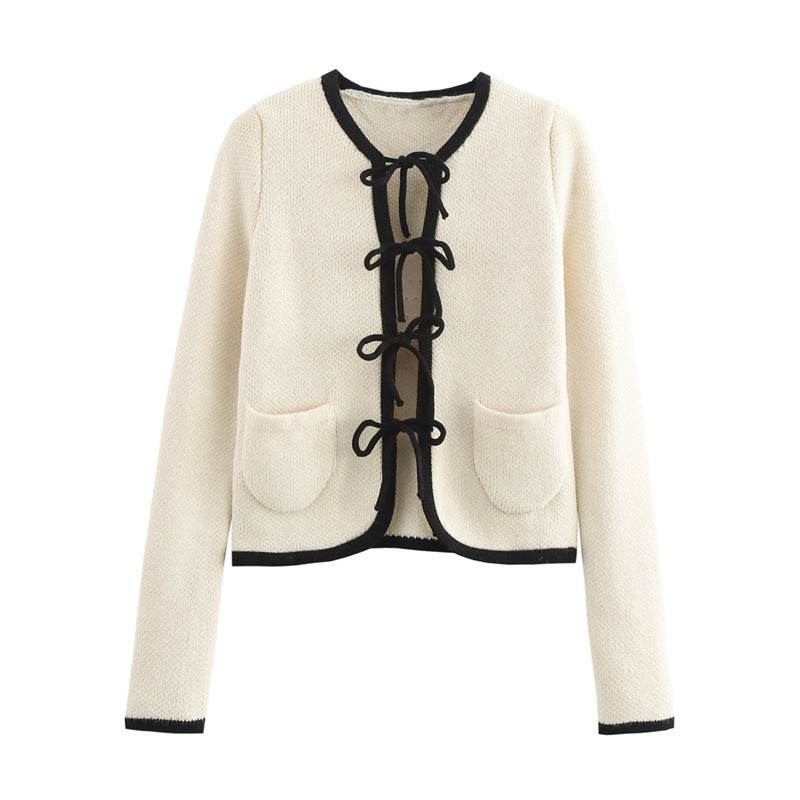 Cardigan élégant pour femmes avec des nœuds et des poches sophistiqués Berg-Feldt