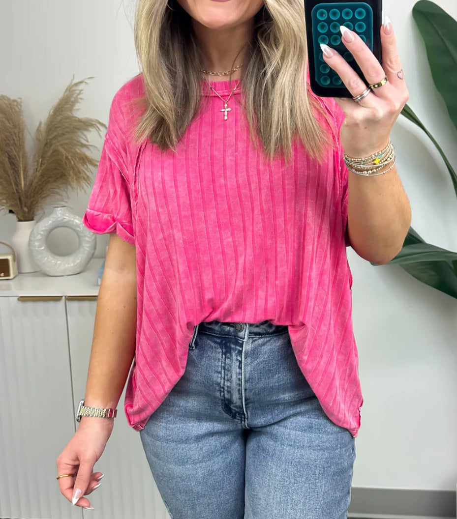 Bequemes Damen-Shirt mit vertikalen Streifen von berg-feldt