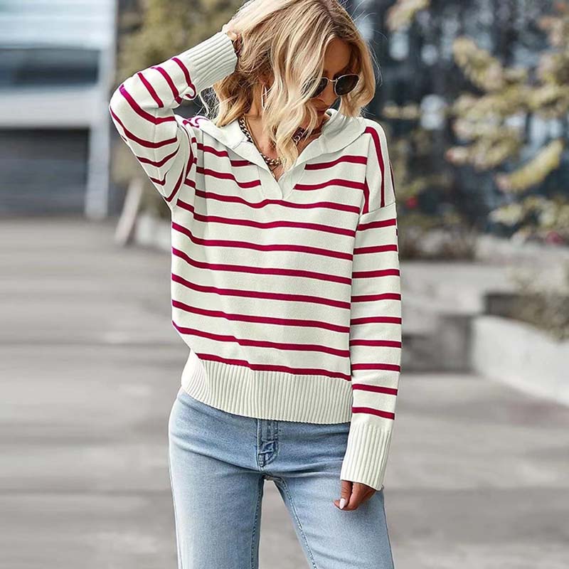 Berg-Feldt | Gestreifter Strickpullover aus Feinem Material