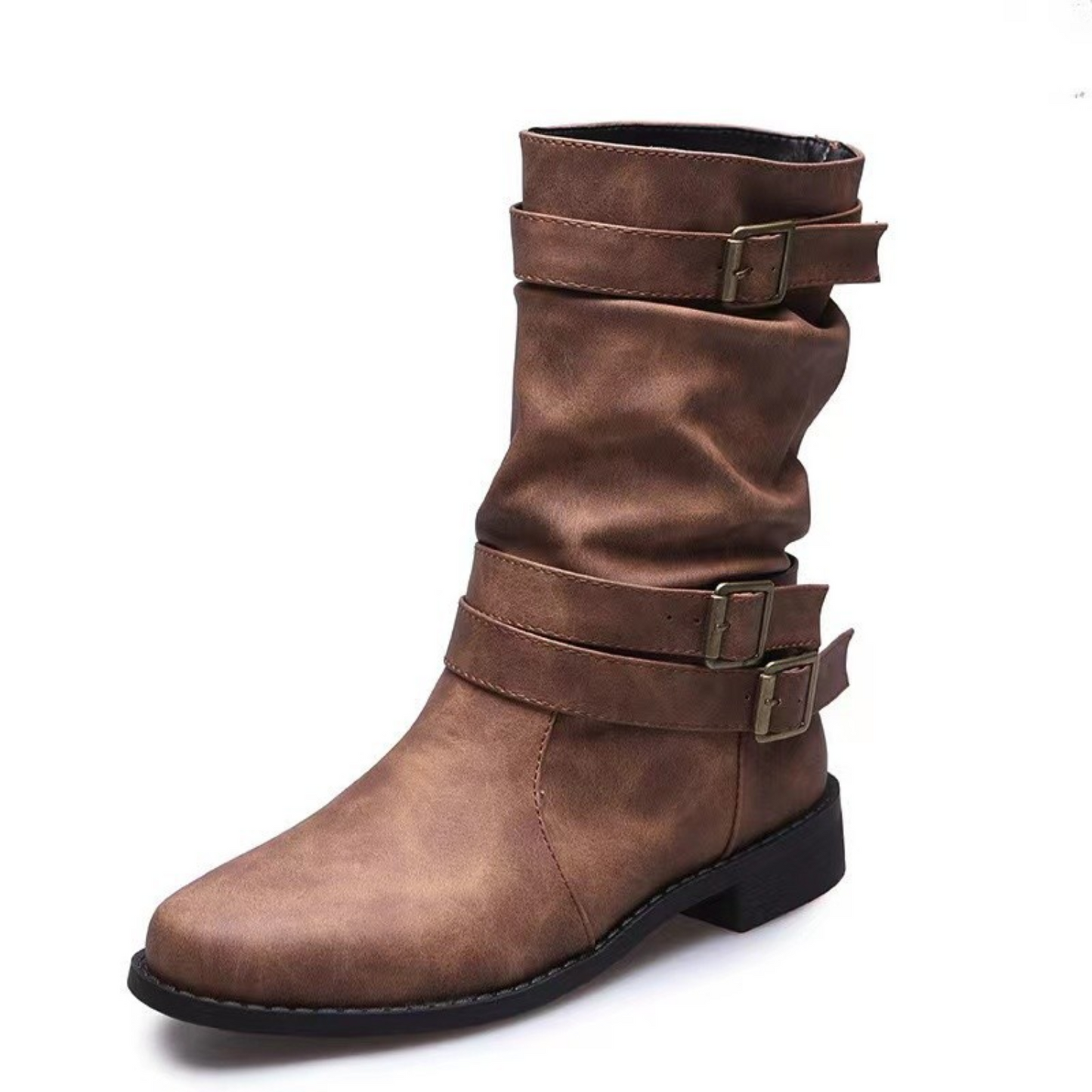 Berg-Feldt | Stiefeletten mit Schnallenriemen Mehrere Riemen