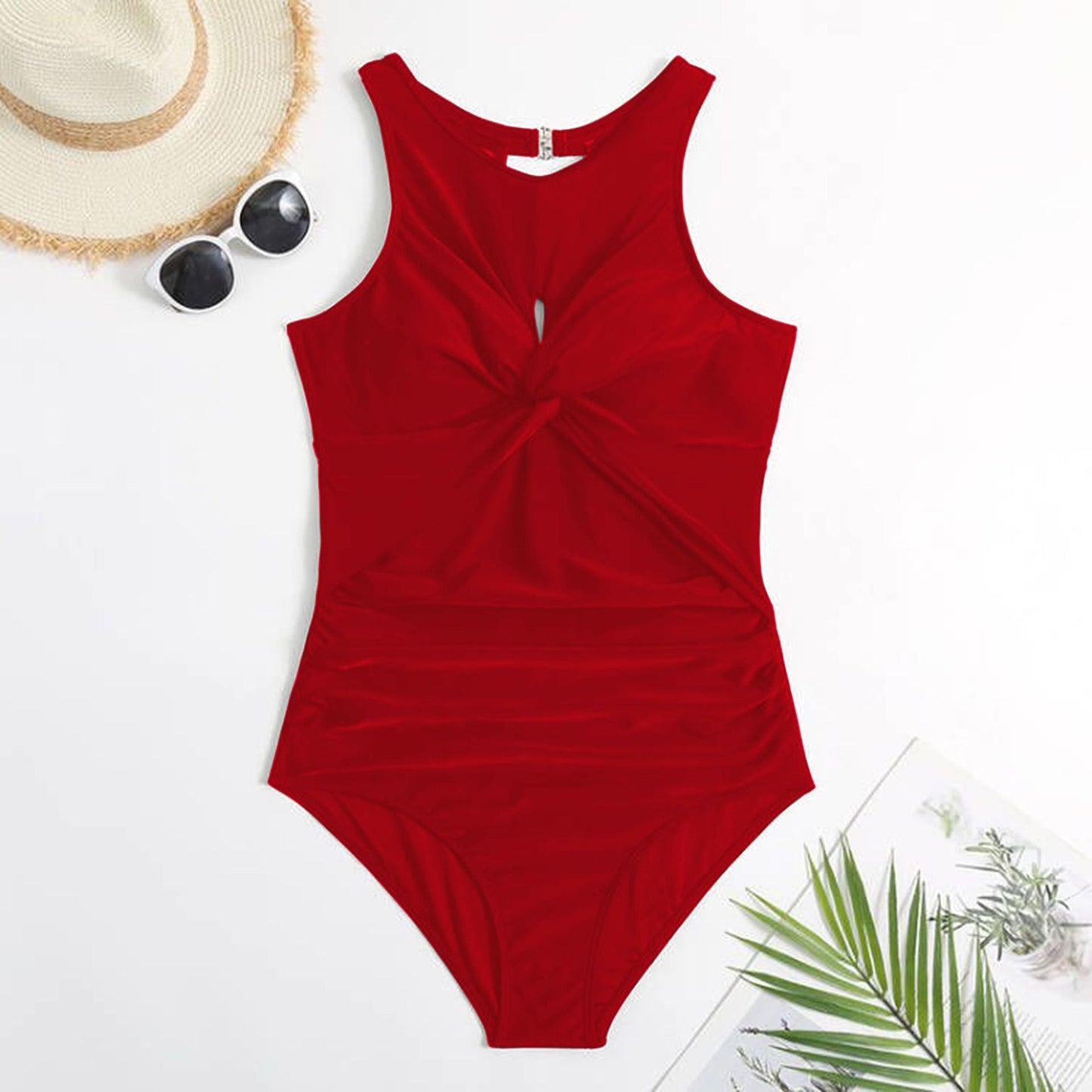 Maillot de bain femme berg-feldt avec maintien élevé et devant torsadé