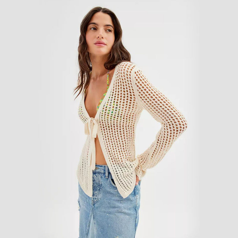 Cardigan en maille légère et ouverte Berg-Feldt pour femme