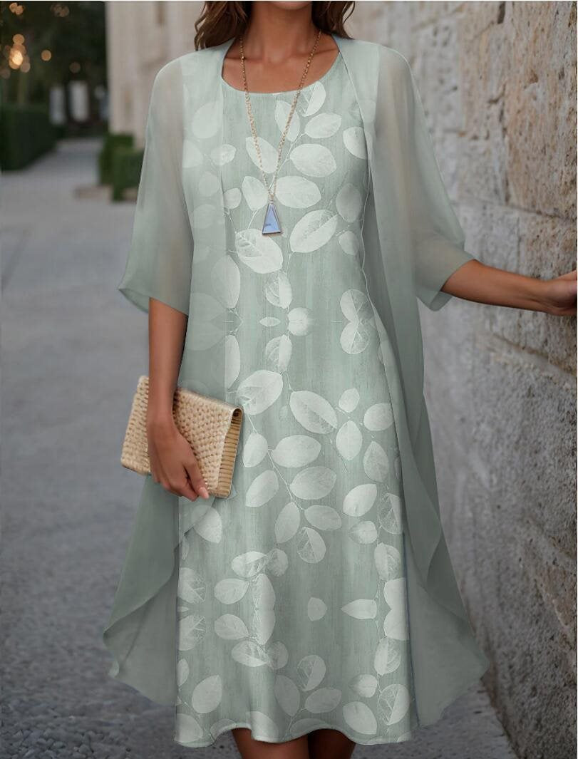 Robe décontractée élégante pour femme à coupe asymétrique et motif floral de berg-feldt